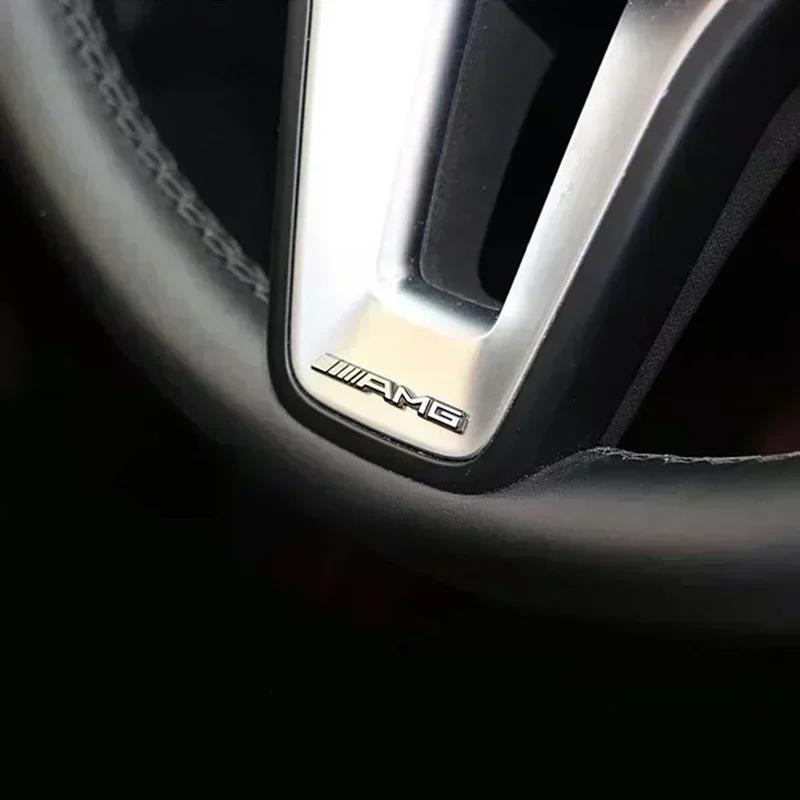 4pcs car audio decorate 3D Aluminum Badge Emblem Sticker For Mercedes Benz AMG W212 W204 W211W168 W213 W205 W210 W108 W124 BE1