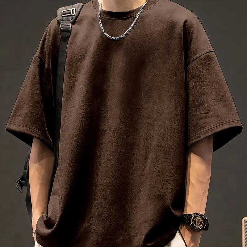 New Summer Men's Fashion T-shirt Personality Versatile Printed Men's T-shirt Top