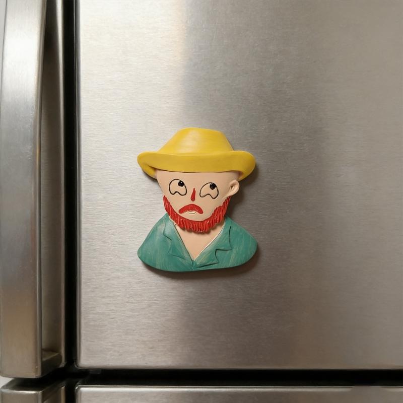 Creative Magnetic Displays Resin Fridge Magnets Strong Adhesion for Artistic Note Holding in Kitchen & Office Setting