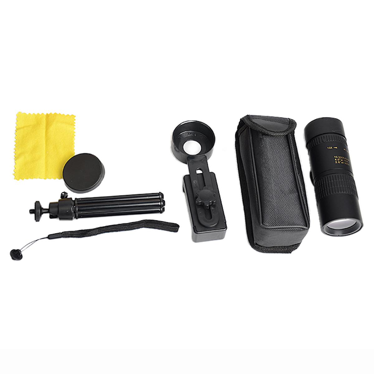10-300x40 Zoom Teleskop HD 4K Tragbar Starkes Fernglas Große Reichweite Professionelles Monokular BAK4-Prismen Für Jagd Camping