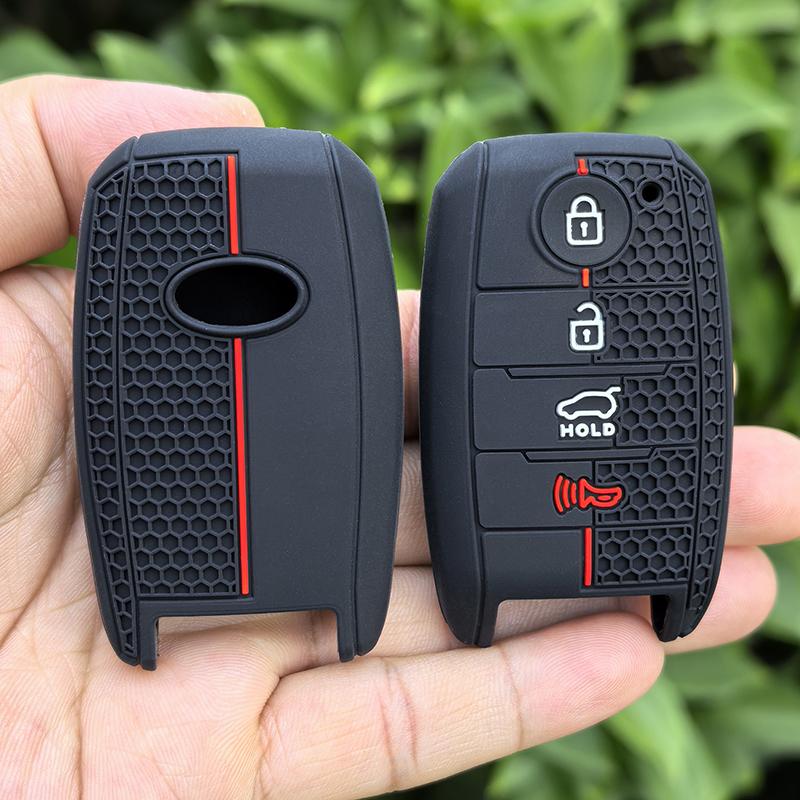 JLDZQ Silicone Key Case Smart 4BT Cover For Kia Sorento Optima Forte Koup Soul Niro 2014 2015 2016 Holder Protector Fob Keyless