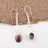 Black Rhodonite Gemstone Jewelry, 925 Solid Sterling Silver Earring,  Handmade Gorgeous Silver Boho Earrings For Wedding Gift