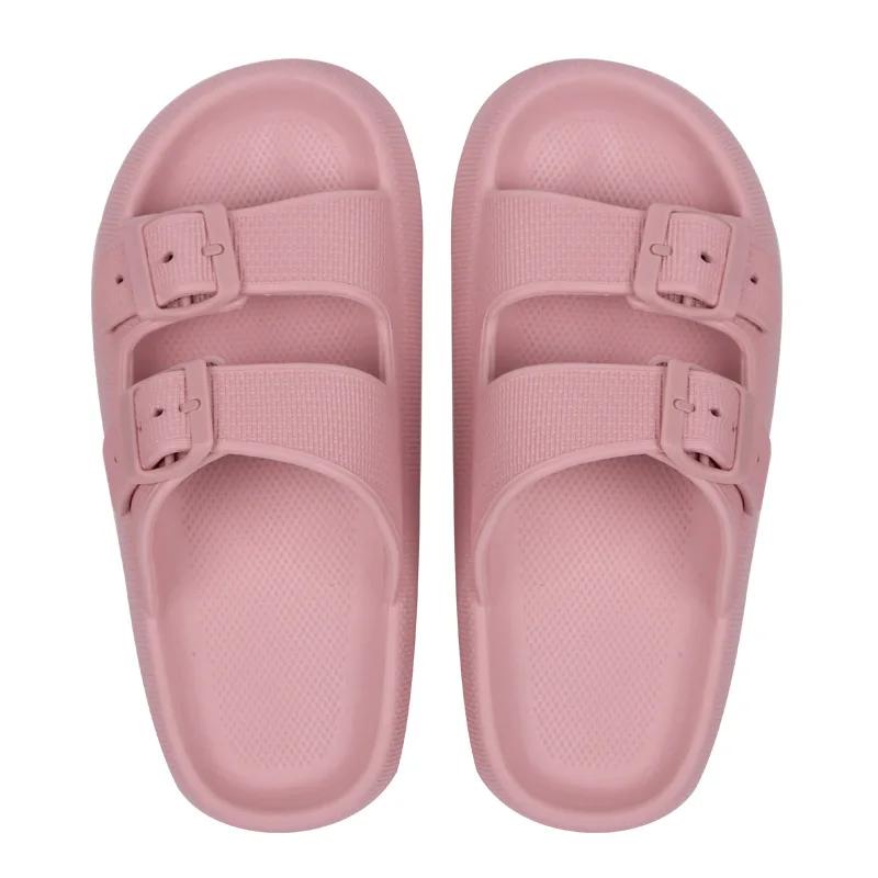Fashion WHOHOLL 2024 Summer Flat Sandals Women Flat Sandals Women Flip-flops Summer Sandals Outdoor Women Platform Sandal Home Slippers