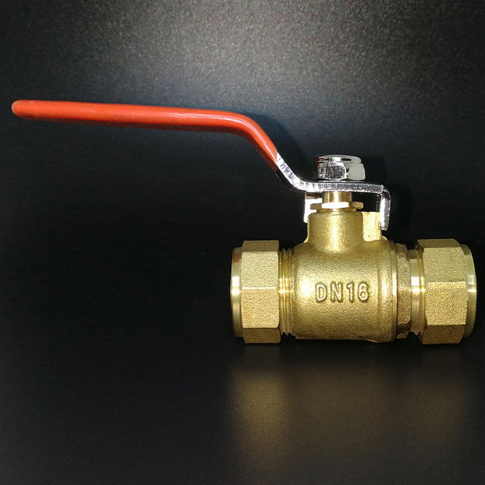 Brass Nickelage DN15 DN20 Male/Female Thread Ball Valve 1216/1418/1620/2025/2632 Pex Pipe Fitting Aluminum Plastic Pipe Fittings