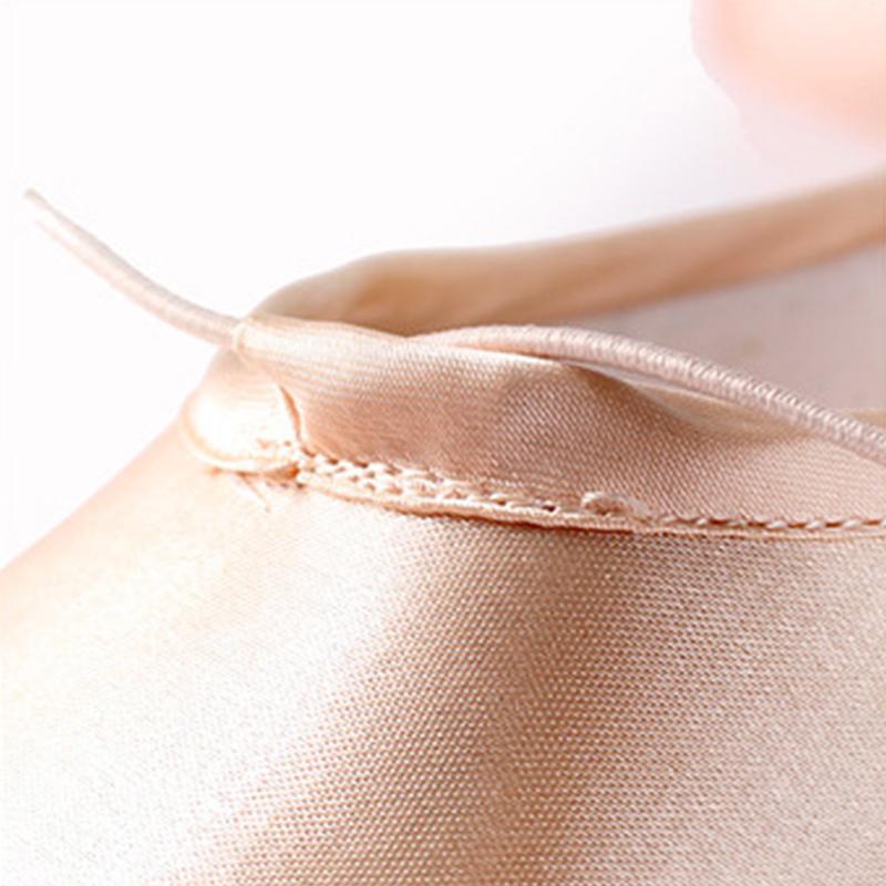 Girls Ballerina Ballet Pointe Shoes Pink Women Satin Ballet Shoes for Dancing