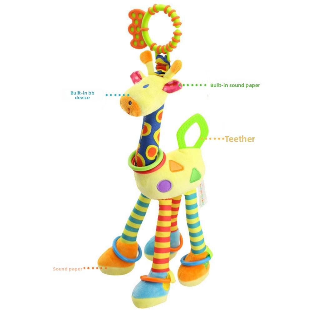 Giraffe Lathe Hanging Newborn Baby Carriage Pendant Baby Doll Soothing Toy