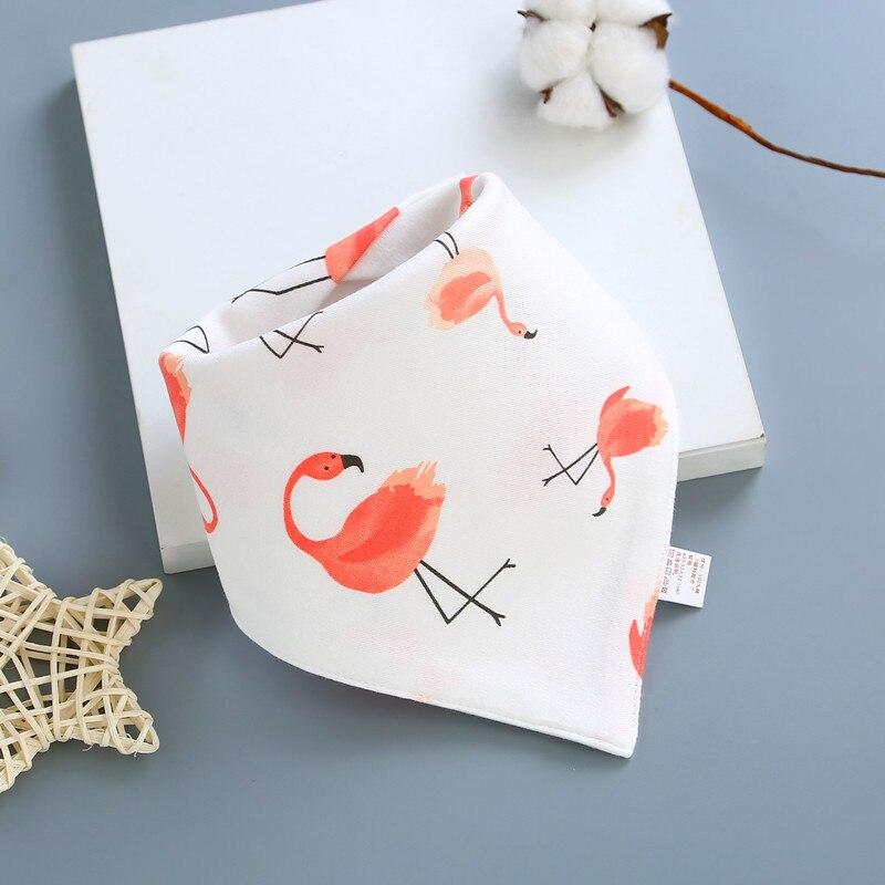 Baby Bibs Triangle Double Cotton Bibs Cartoon Print Saliva Towel Baby Boys Girls Feeding Apron Cotton Bandana Bibs Burp Cloths