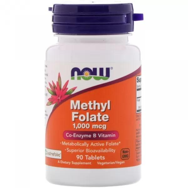 Now Foods METHYL FOLATE 1,000 Mcg  90 TABS
