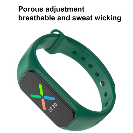 Handgelenksband Verstellbares Band Zubehör Silikon Atmungsaktiv Vollständig bedeckt Schweißfest Flexibles Armband für Smart