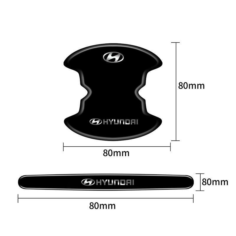 Car Door Bowl Handle Protector Film Sticker Accessories For Hyundai Genesis N-LINE I10 I20 I30 I40 IX20 IX35 Kona Getz Veloster R6