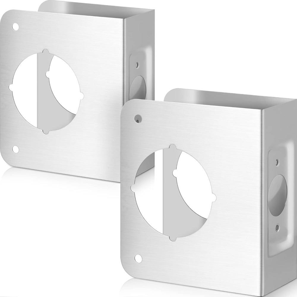 Heavy Duty Door Repair Plate Stainless Steel Lock Slot Accessories  for 1-3/4-inch Thick Door