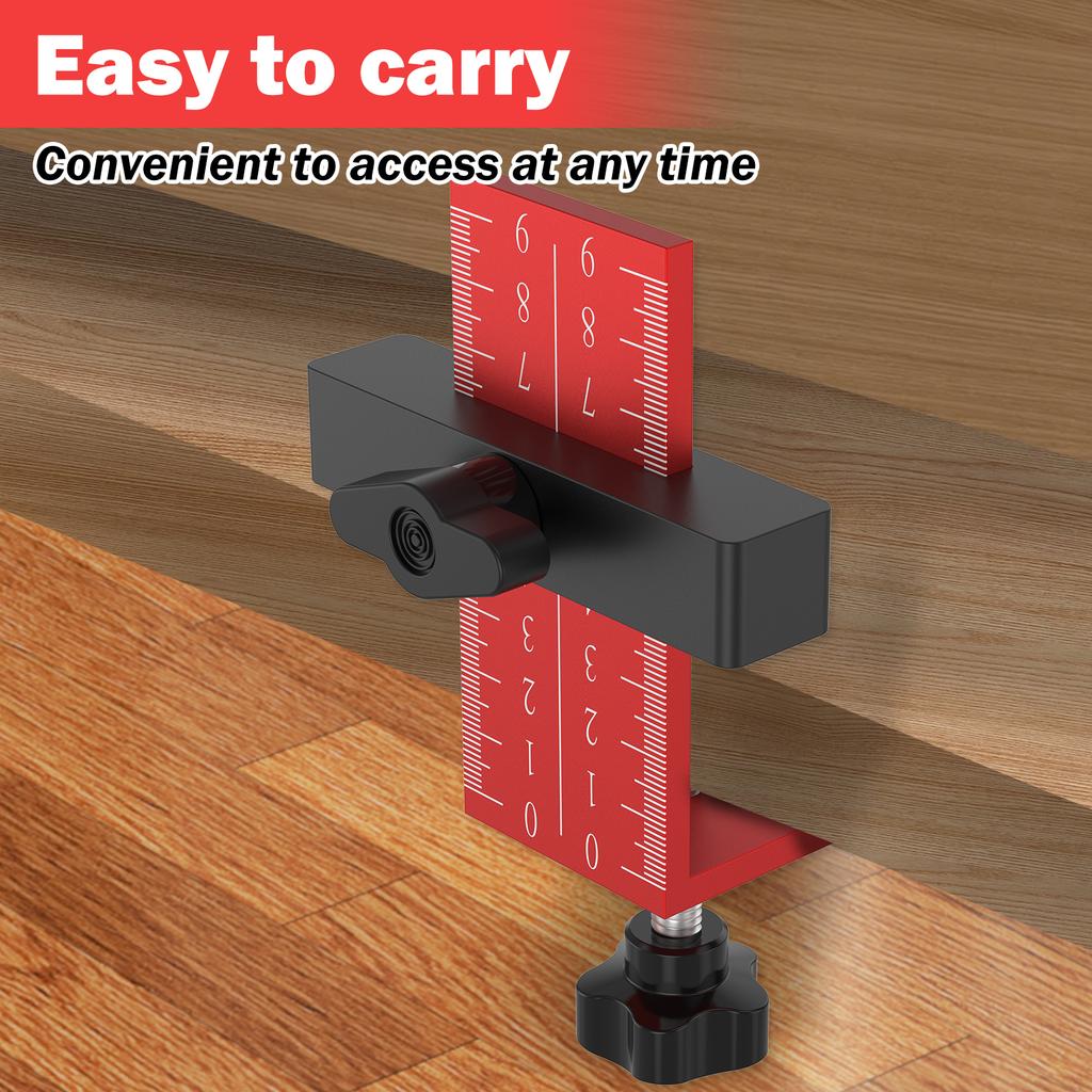 Cabinet Door Installation Tool Aluminium Alloy Cabinet Door Mounting Jig Precise Cabinet Door Installation Positioner Adjustable