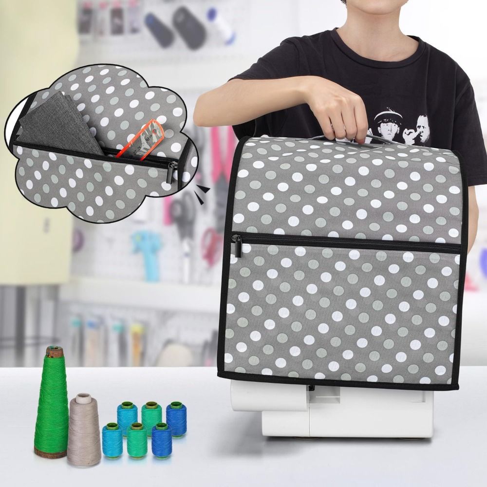 Dustproof Overlock Machine Protective Cover Protective Case for Singer/Brother Sewing Room