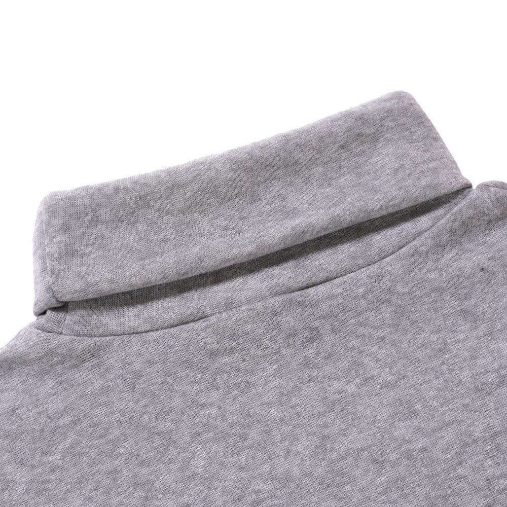 Autumn and Winter Men's Turtleneck Long-sleeved T-shirt Velvet Solid Color Bottoming Shirt Men