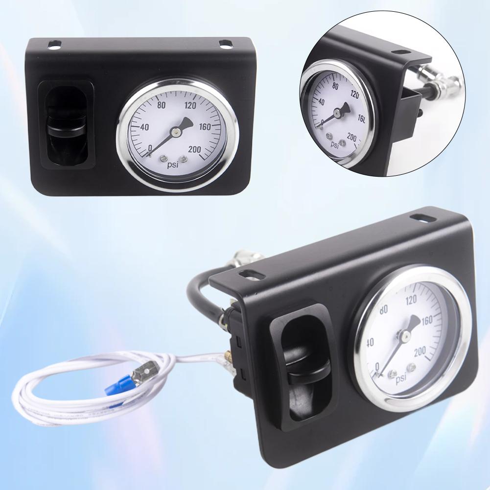 Luftregelventil Manuelles Schiebeventil mit 200 PSI Manometer für LKW-Sitz & Luftfederung P6U0