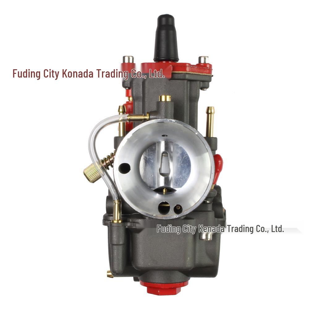 Laser-Marked Black/Red Competition PWK KR Carburetor 24-34mm for ATV Racing