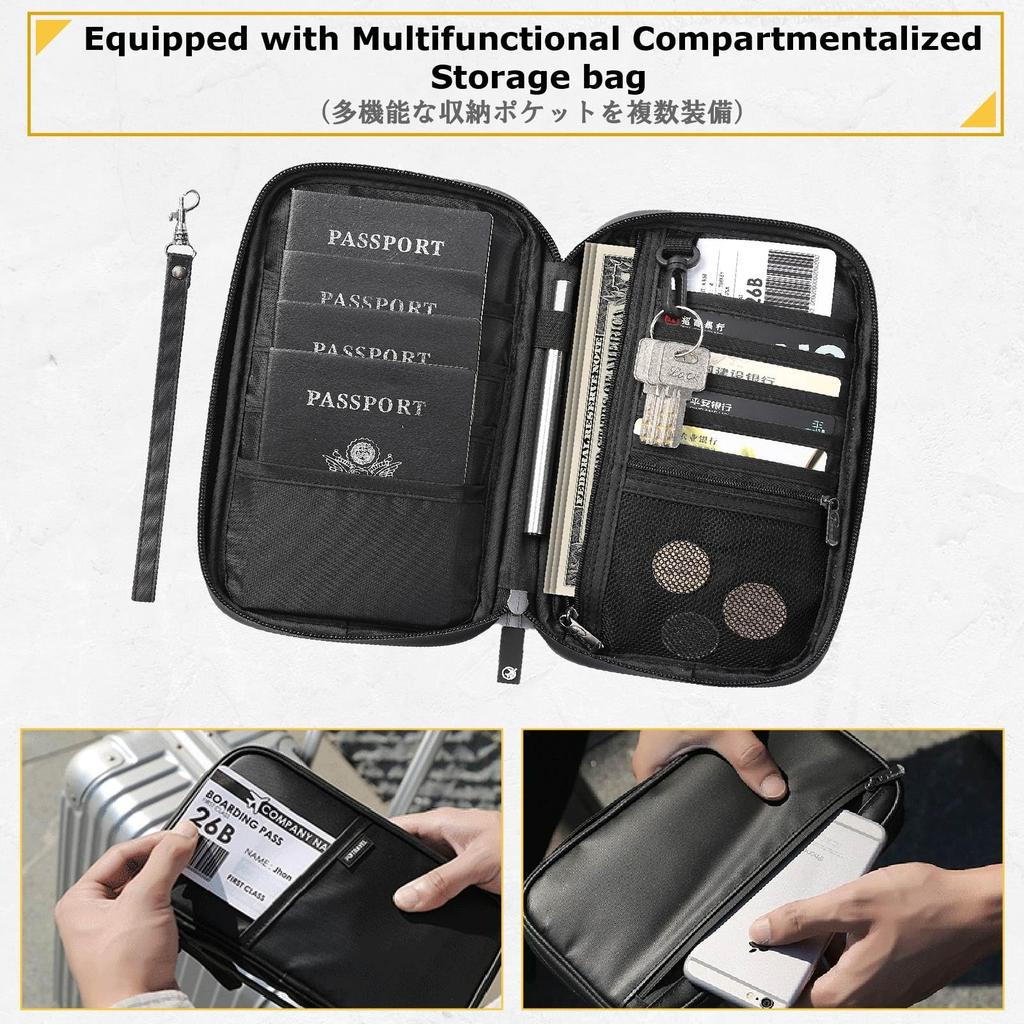 Passport Passport Passport Card Travel Hanging Around the Large Water Passport Overseas Business Trips [YAPJEB] Case, Anti-Skimming, Cover, Case,