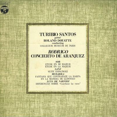 LP Record TURIBIO SANTOS, ROLAND DOUATTE, COL - Rodorigo: Concerto De Aranjuez / Gu HRS1027AX COLUMBIA 1971 Japan Classical Used