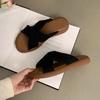 Fashion Women's Slippers and Ladies Sandals Soft Shoes Thick Slides Sabot Korea Style Top Designs New Chic Elegant Non Slip Small Size