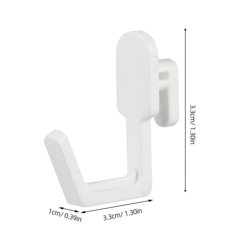 20 Pezzi Gancio per Pannello Perforato Forma a J Plastica Robusta Organizer Espositore Stoccaggio Gancio per Scaffale Officina Appendiabiti per Scaffale Garage