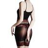 Fashion Women Lace Off Shoulder Bodysuit 5D Oil Glossy Shiny Jumpsuit Yoga Shaping Tights Patchwork Elastic Legging Maid Leotard