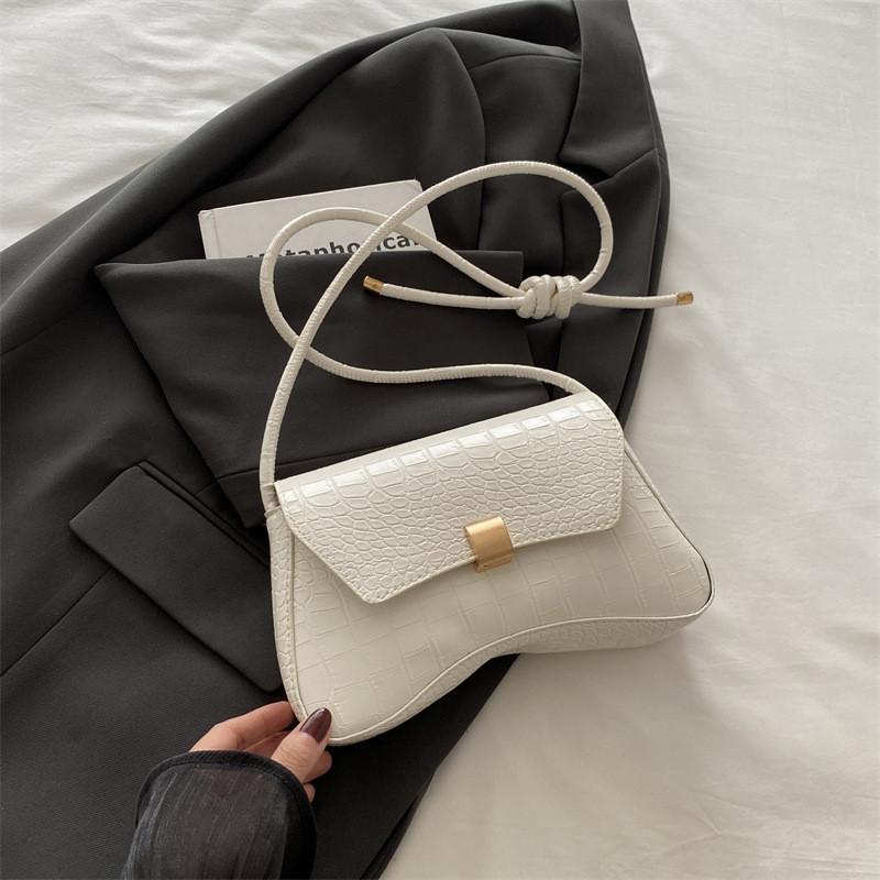 

Fashionable Street Style Pu Crossbody Bag For Women With Elegant Stitched Design In Multiple Colors білий