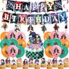 Kids Slayer Demon Birthday Party Cup Decoration Supplies Banners Balloon Sticker
