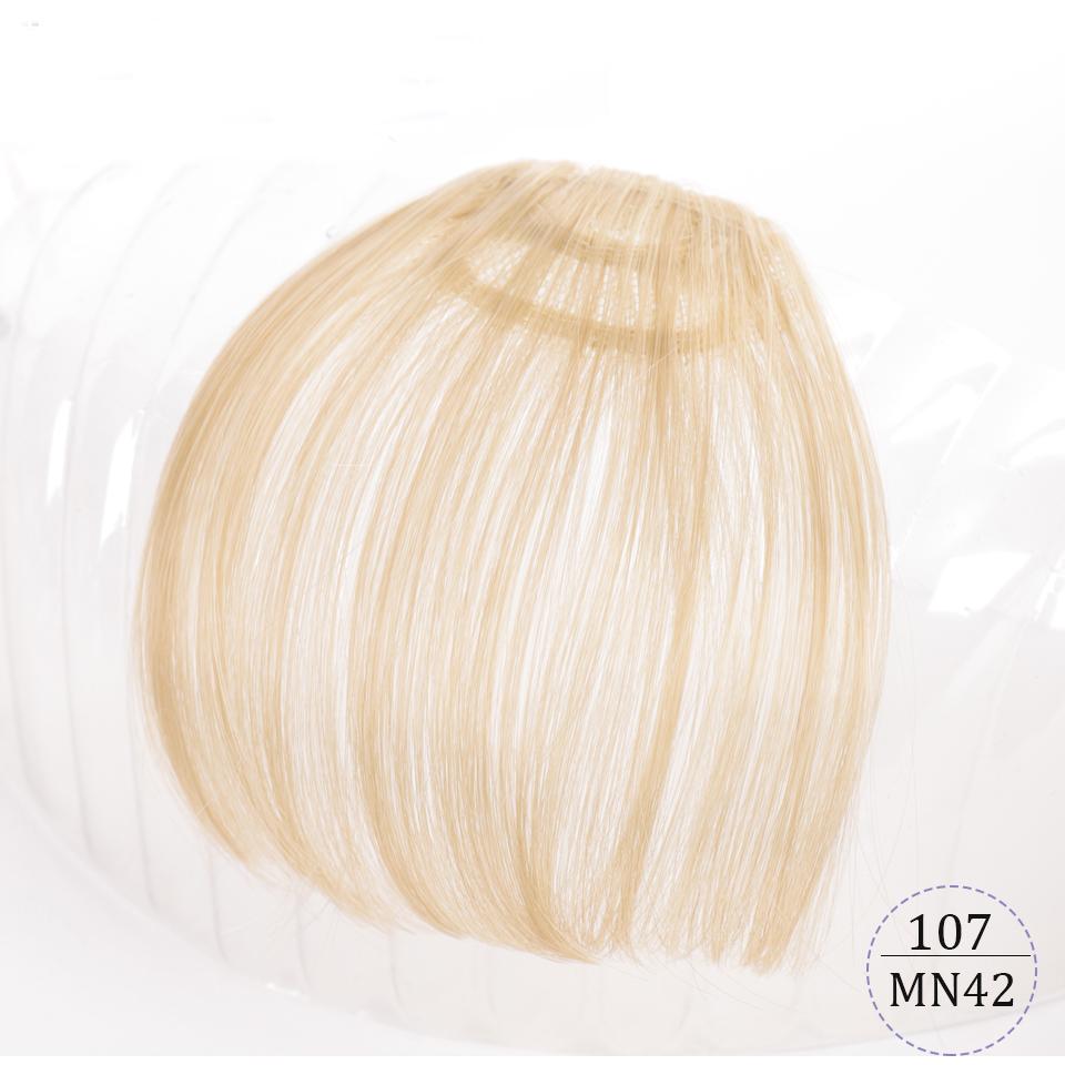Air Bangs Pure Bangs Hair Extension Synthetic Wig Natural Black Light Brown Dark Brown Black High Temperature Fiber
