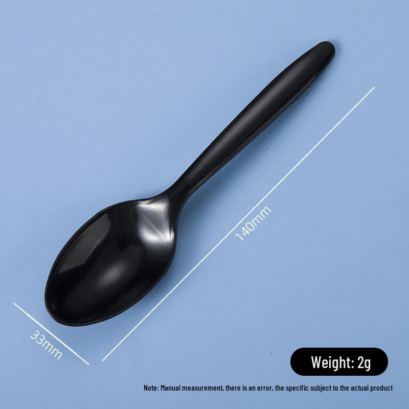Yellow Disposable Plastic Spoon for Ice Cream, Dessert, Takeaway, and Rice (DS1)