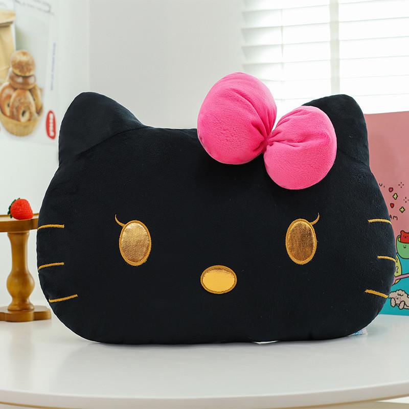 

Плюшевая Милая Подушка Подушка из Материала с Коротким Воорсом Спальня и Подарок Black Kt Pillow,45cm