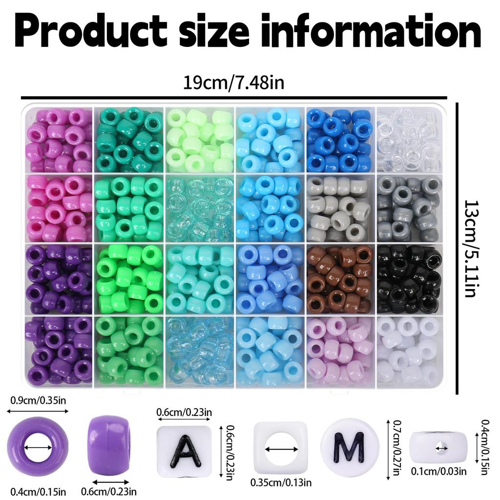 Bead Plastic Collection Kids Crafting Colorful Letters Tools Handmade Learning