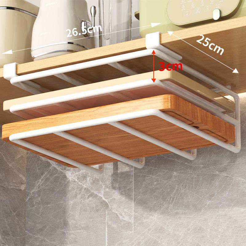 Hanging Storage Rack Kitchen Multi-functional Storage Organizer Stainless Steel Home Decorations