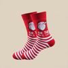 2025 Autumn/Winter Christmas Cotton Socks with Santa Claus and Snowman Cartoon Design