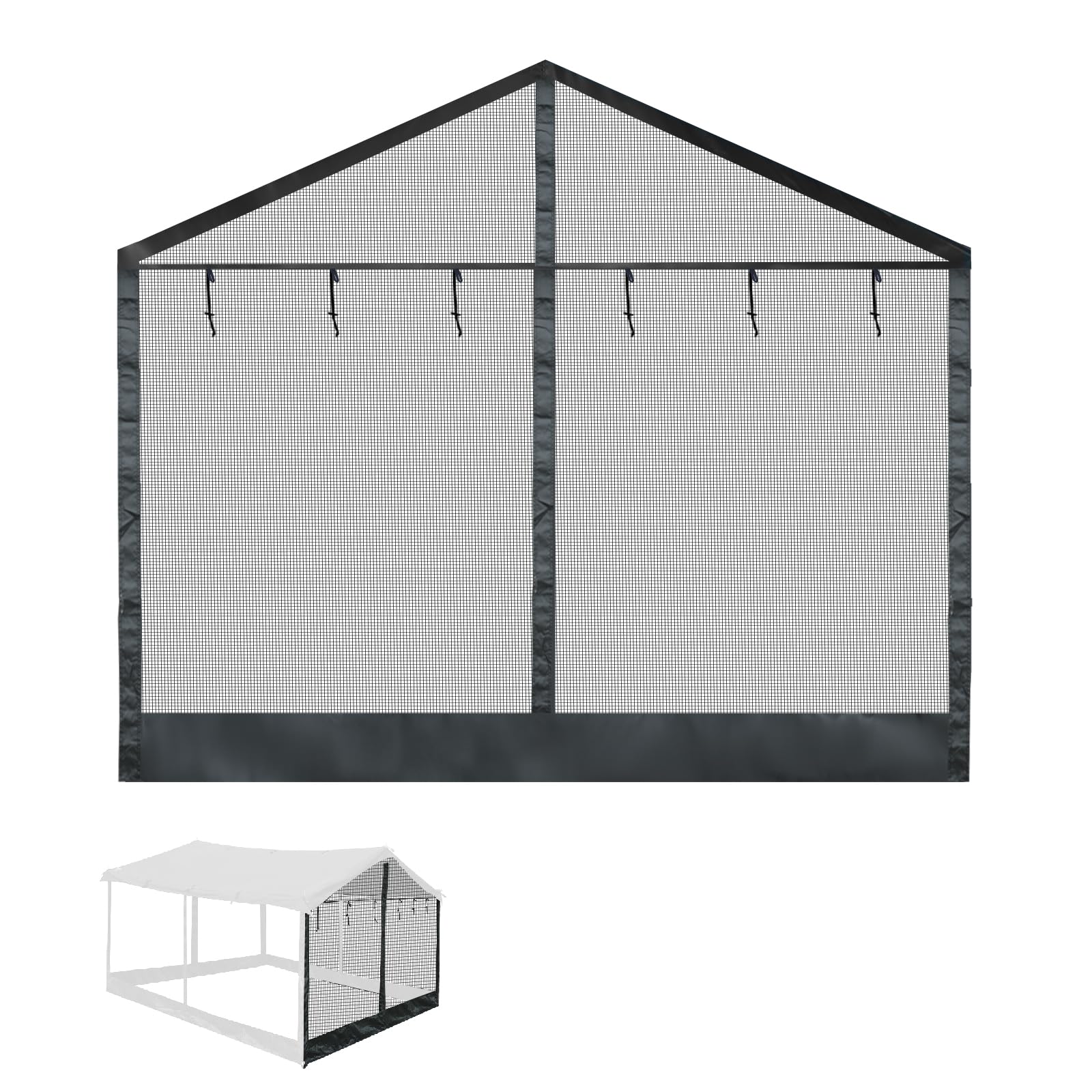 

GOGlamping HENKAKU Tarp Tent TC DIY Wall Options [Mesh/TPU/Oxford] [Front/Side] DIY Square Tarp TC Tarp for Solo Camping, Compact, and Outdoor Use