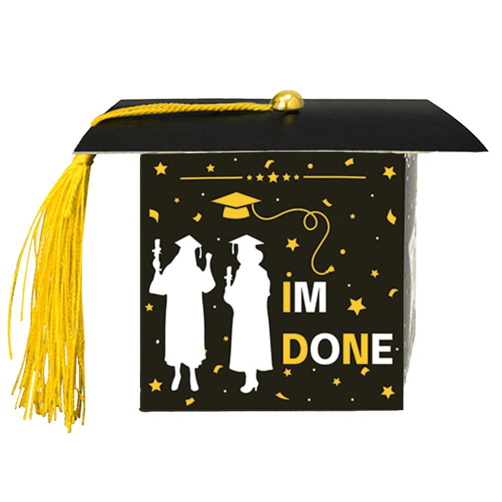 European-Style Graduation Cap Candy Box: Celebration Gift Packaging for Parties
