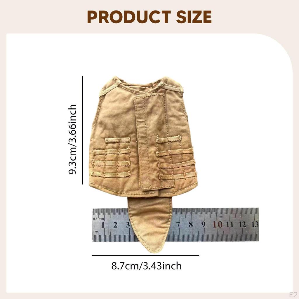 1/6 Action Figure Clothes 12 inch Male Clothing Costume Accessory Sand Colored Stylish