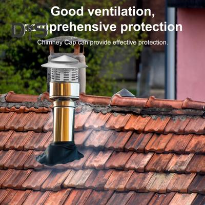 Runde Schornsteinabdeckung mit Maschensieb, konische Oberseite, Schornsteinabdeckung aus Metall, wetterfestes Außendach, kegelförmige Oberseite, Regenschutz für Kaminabgase