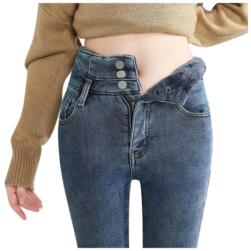 Leggings de Pana Gruesos con Borrego para Mujer Leggings de Invierno de Cintura Alta para Mujer Pantalones Cálidos
