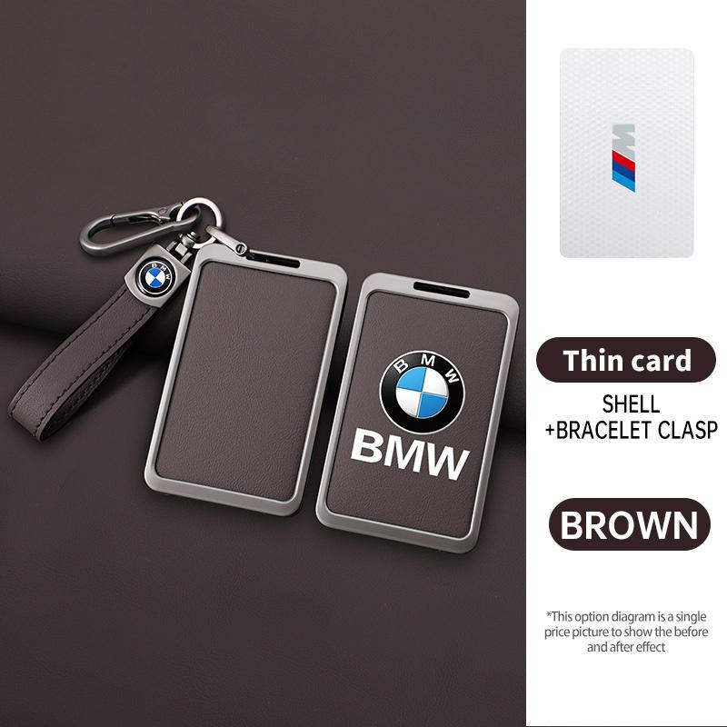 Zinklegierung Leder Auto Smart NFC Karten Schlüssel Etui Abdeckung Schale Für BMW M 3 5 7 Serie X1 X3 X5 X6 X7 535le Auto Schlüsselanhänger Zubehör