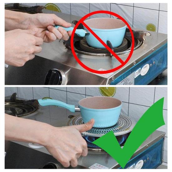 Heat Diffuser Plate Stainless Steel Cookware Protector for Gas And Electric Stoves Even Heat Distribution Cooking Induction Adapter for Pots