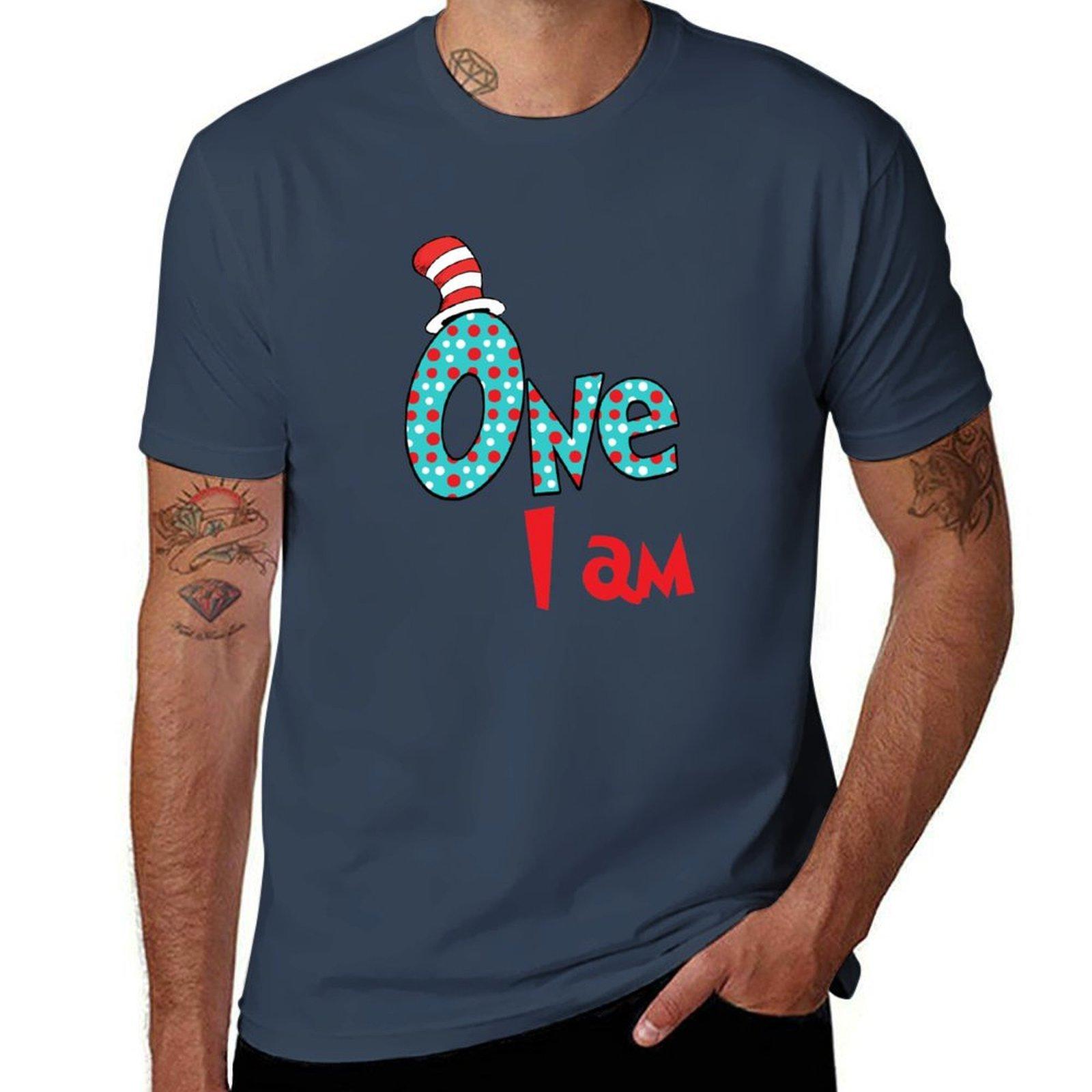 One I am TShirt cotton tshirt 100 t shirt for man 100 percent cotton TShirt S