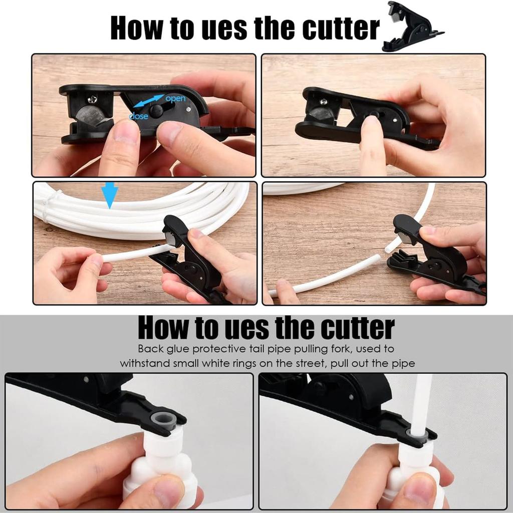 Essential Water Connection Set 10m Refrigerator Water Pipe Water Hose Connectors 10m Tubing Set for Side by Side Fridges