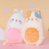 Kawaii 40cm/60cm Plush Pillow Toy Soft Stuffed Animal Chair Cushion Fat Rabbit Cat Pig Fox Duck High Quality Gift
