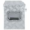 Vidaxl Aluminiowa Skrzynia, 76,5 X 26,5 X 33 Cm, Srebrna