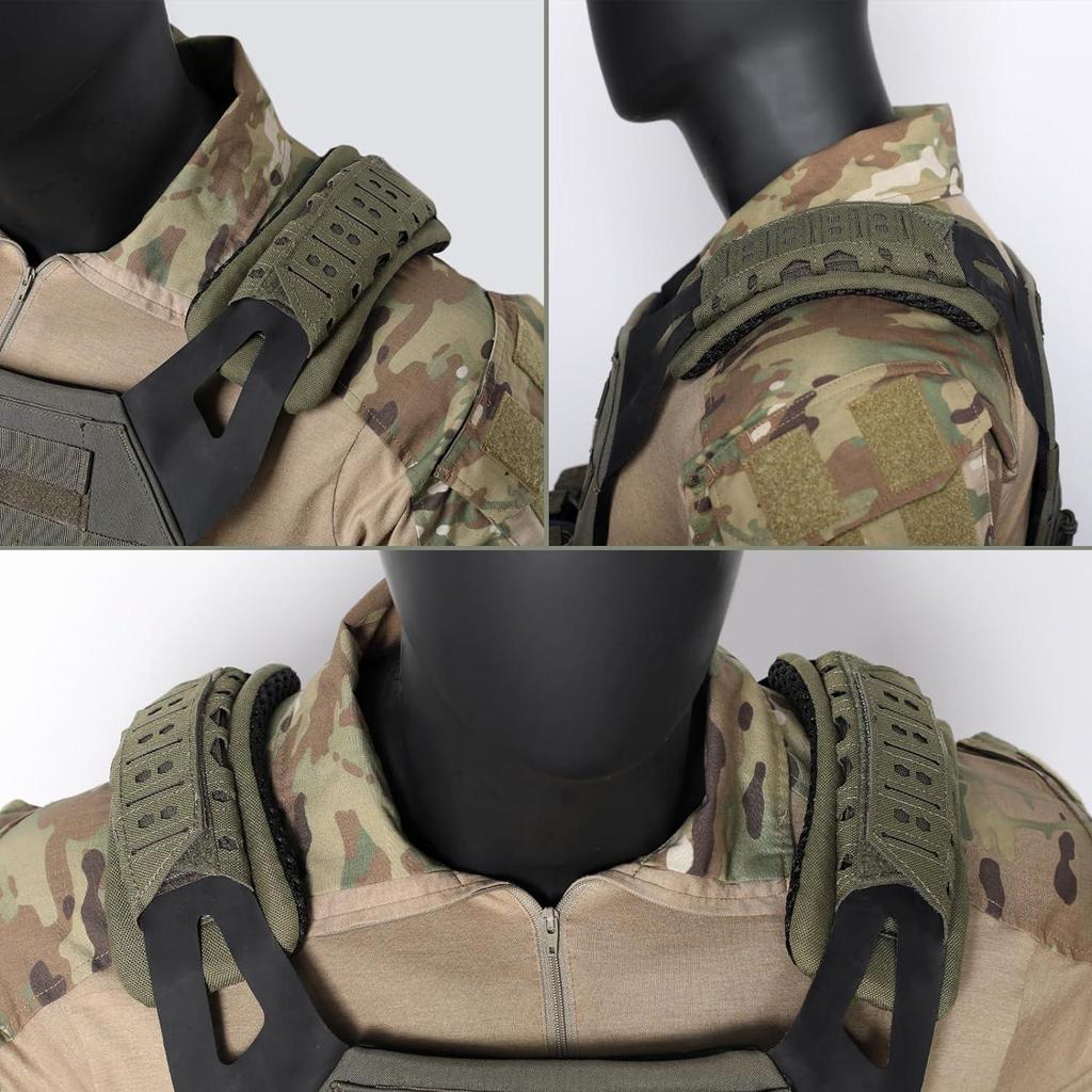 Breathable Tactical Shoulder Pad Backpack with Shock-Absorbing, Anti-Slip Vest Strap