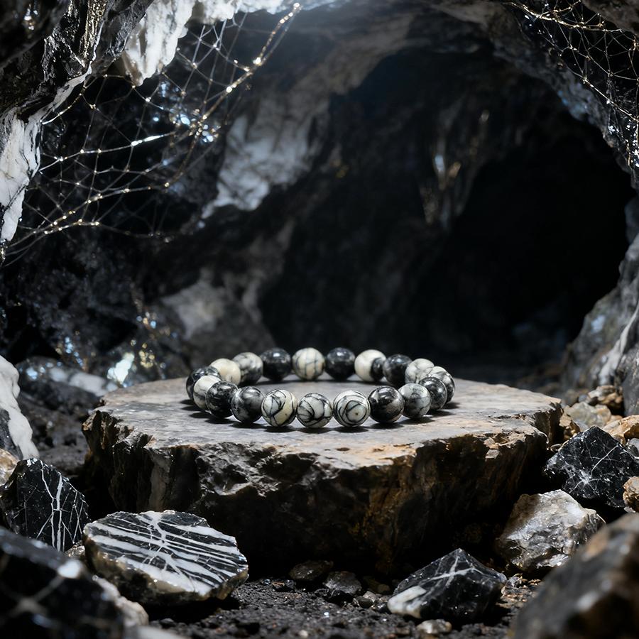 Pulsera Original de Ágata Árbol para Mujer Piedra Natural Cristal Curativo Espiritual Yoga Meditación Mejorar la Función Capilar Joyería