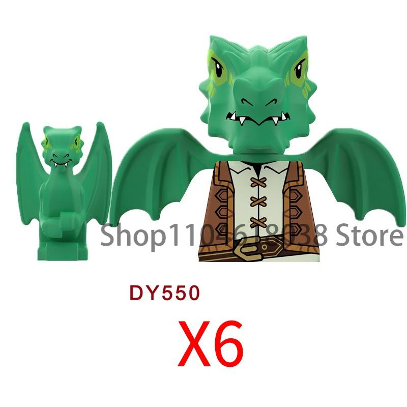 Medieval Castle Soldier Action Figures Building Block Empire Templars Lancer Warrior Militia Helmet Shield Sword Bow Toy Gifts