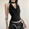 Gilet sottile da donna con scollo all'americana, tinta unita, semplice, casual, tutto abbinato, fresco, sicuro di sé, sexy, bello, da strada, estivo