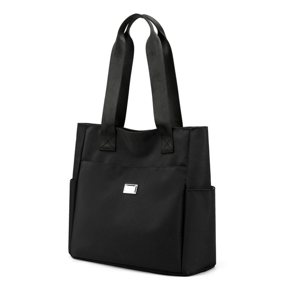 Ladies Tote Bags Nylon Female Hand Bag Multi-Pockets Large Capacity Casual Fashion Portable Simple Elegant for Weekend Vacation
