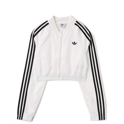 Originals Teamgeist Track Short Fashion Comfortable Versatile Striped Jacket Women Jacket White JD0265